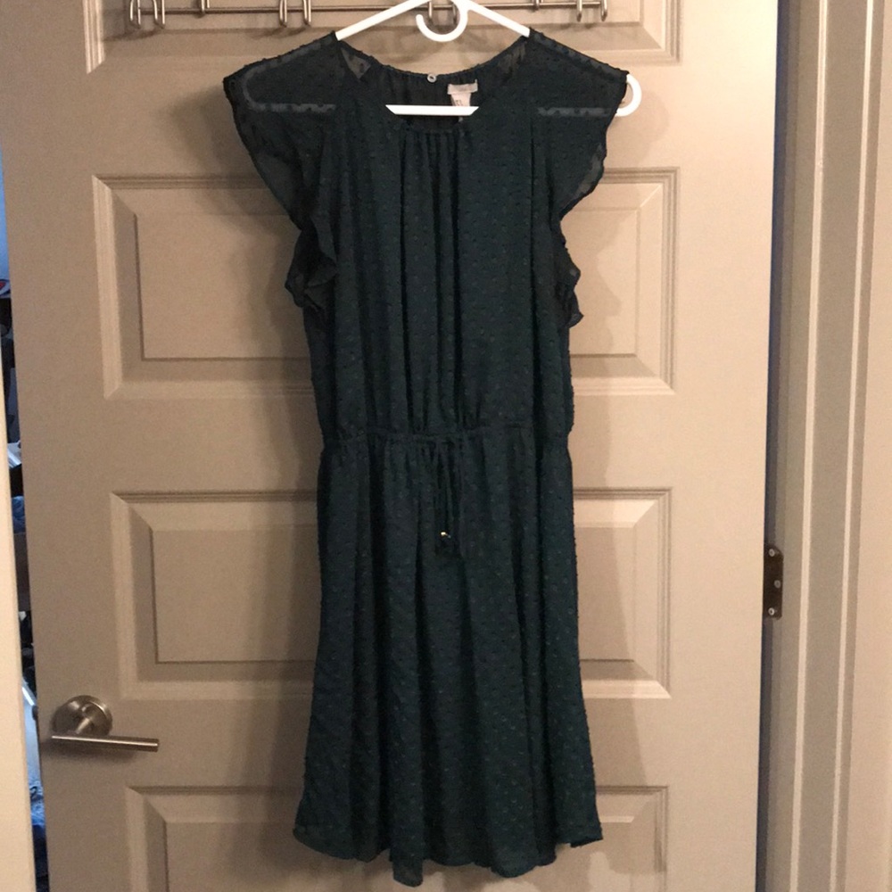H & M Dress- dark green, gently worn